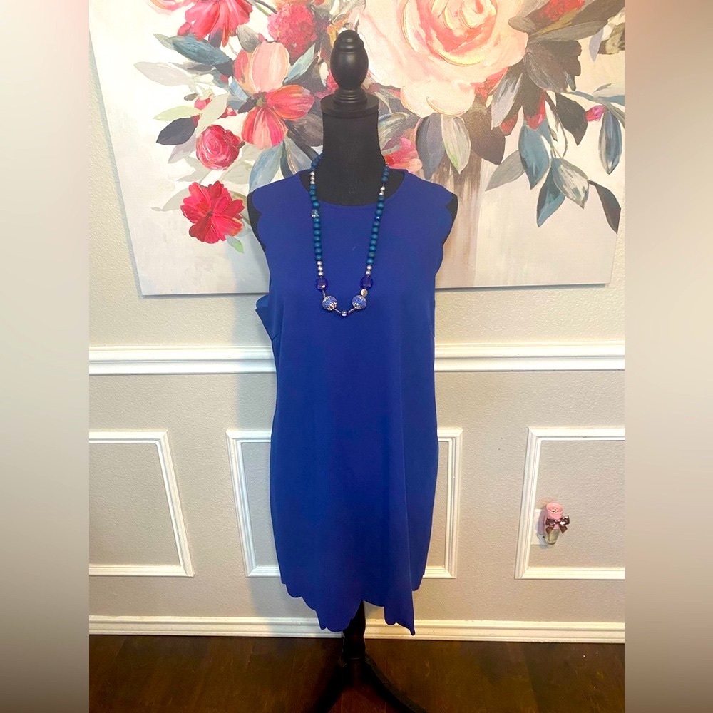 Royal Blue Sleeveless Mini Dress
